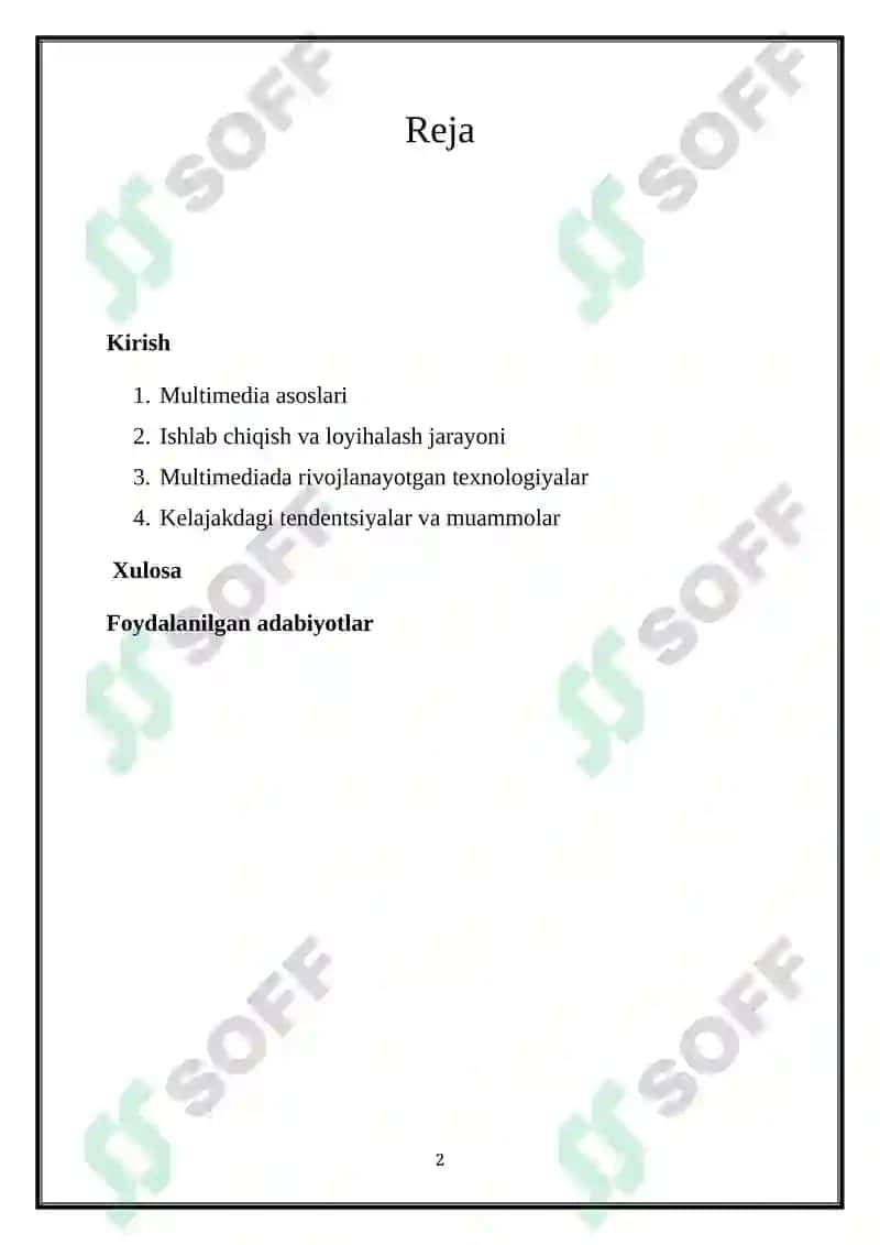 ZAMONAVIY MULTIMEDIA ILOVALARI 2