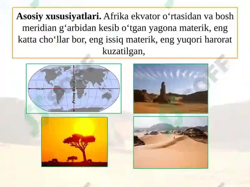 Afrika materigining geografik o‘rni va o‘rganilish tarixi 2