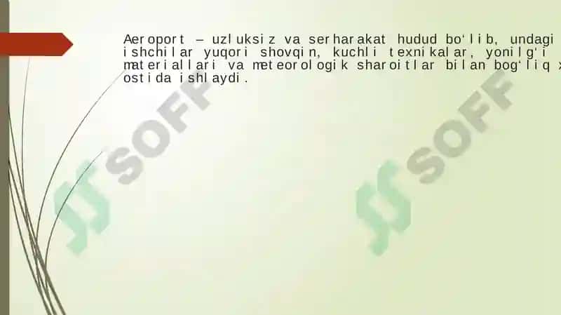 Aeroport ishchilarini mehnatini muhofaza qilish 2