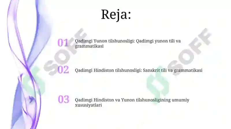 Qadimgi Hind va Yunon tilshunosligi 2