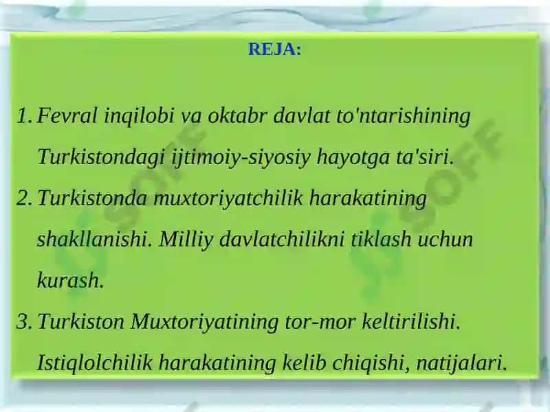 Turkiston muxtoriyati 2