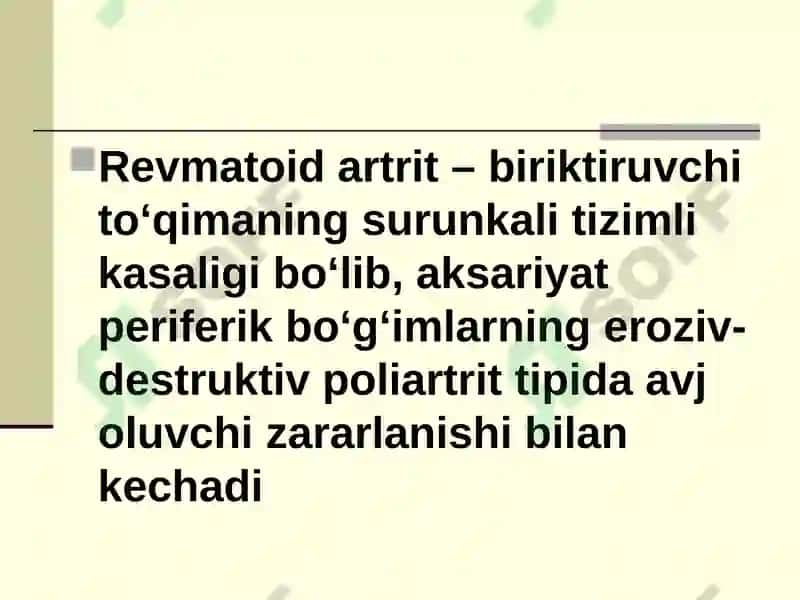 Revmatoid artrit 2