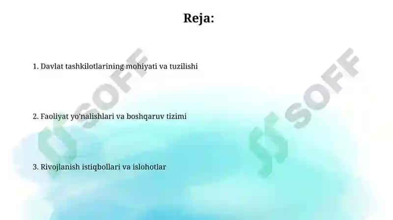 Davlat tashkilotlari 2