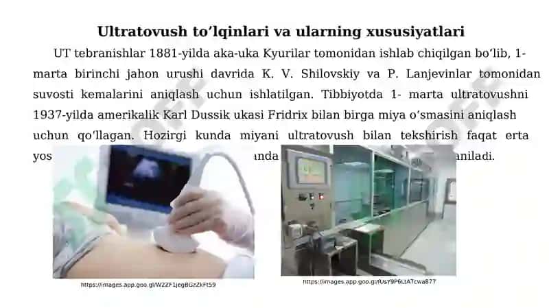 ULTRATOVUSH DIAGNOSTIKASIDA YANGI TEXNOLOGIYALAR 2