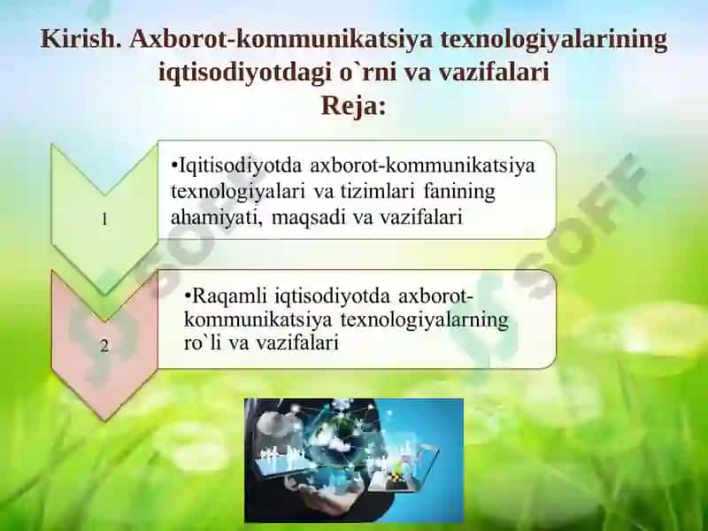 Iqtisodiyotda axborot-kommunikatsiya tеxnologiyalari va tizimlari 2