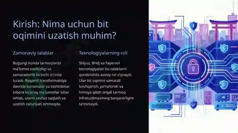 Shlyuz, Bridj va Fayervol. Bit oqimini uzatish 2