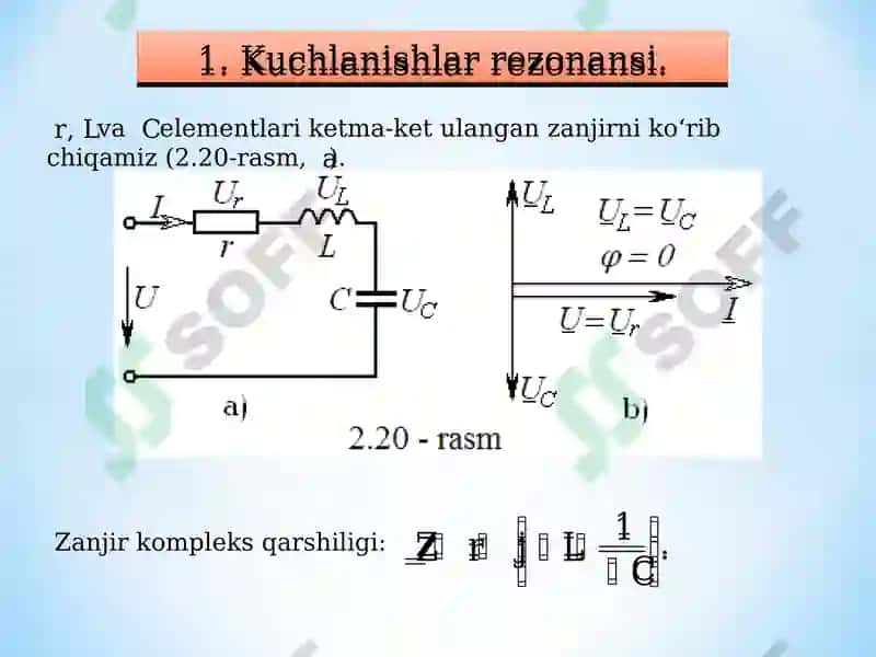 Elektr zanjirlarida rezonans 2