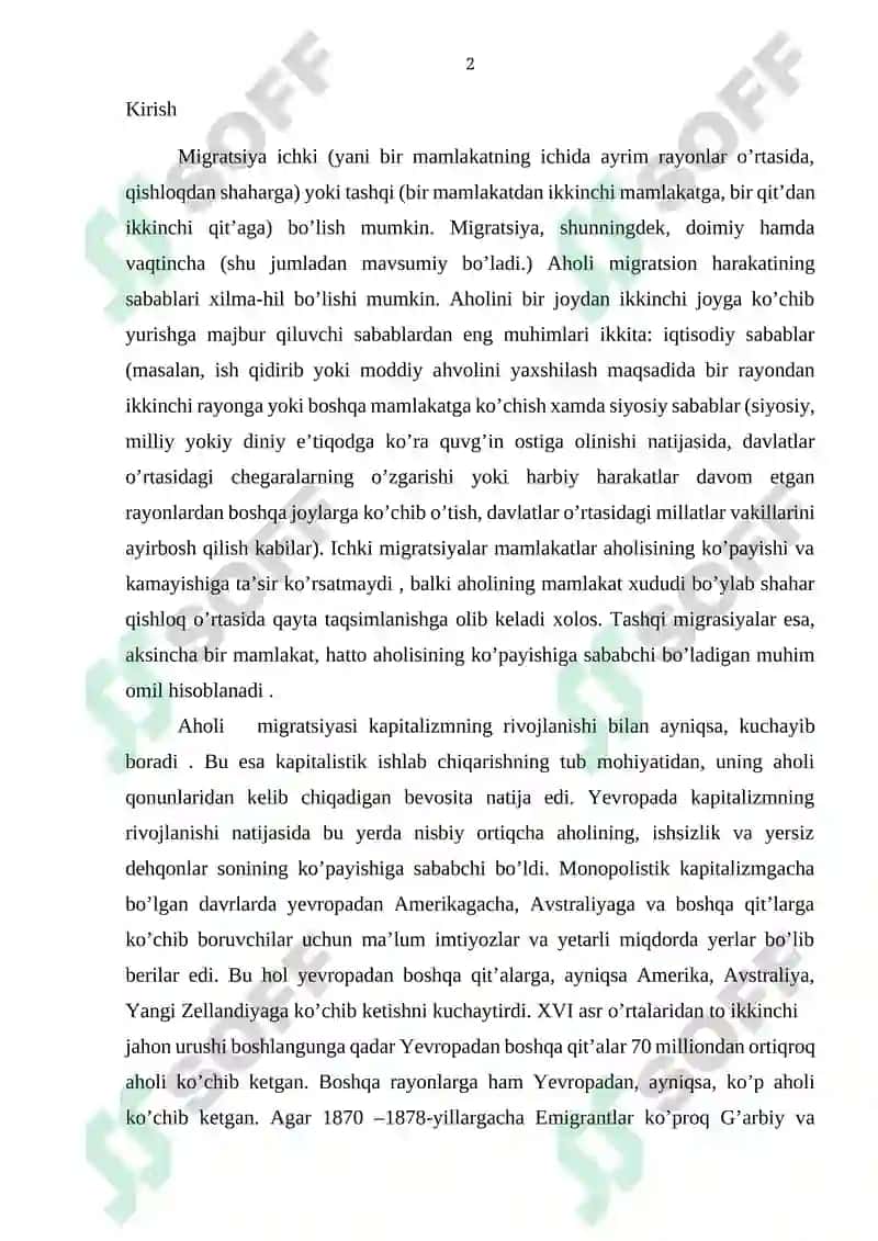 Migratsiya turlari va ko’rinishlari 2