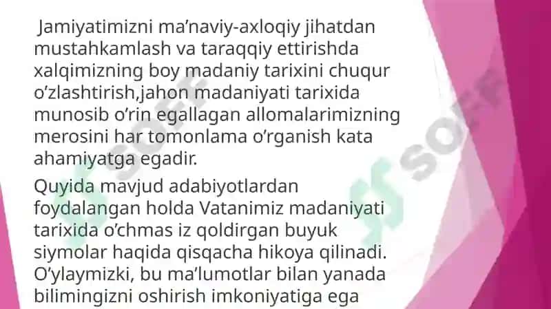 Allomalar madaniy–ma’naviy merosi-Ma’naviyatimiz tarixining yorqin sahifasi 2
