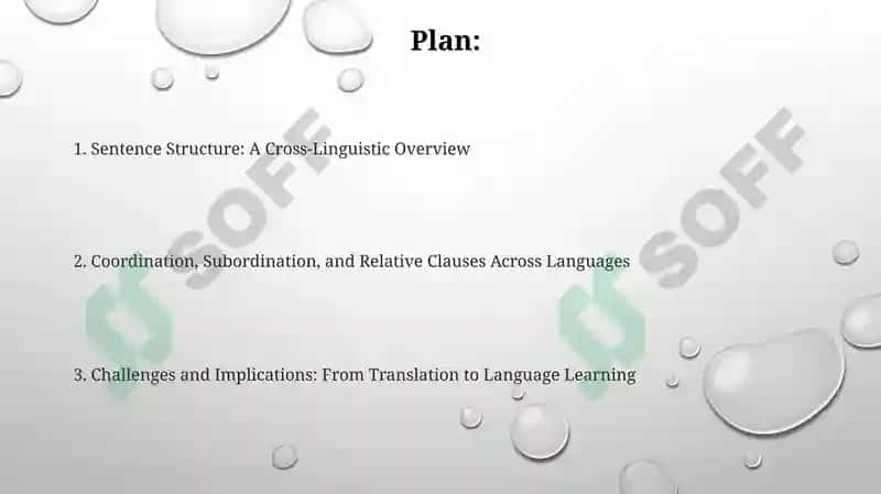 Simple, Compound and Complex Sentences Across Language 2
