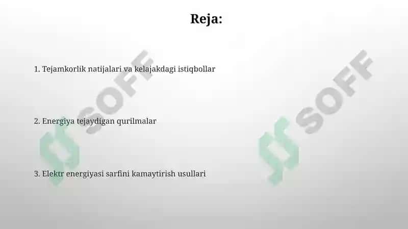 Energiya tejovchi qurilmalar 2