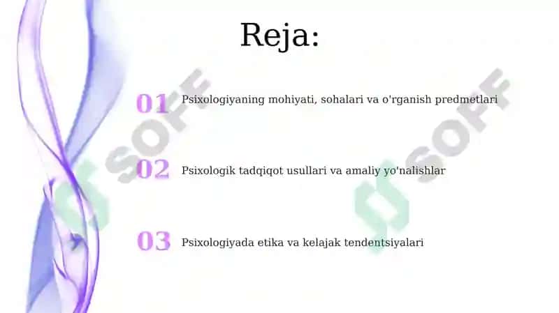 Psixologiya fanining dolzarb vazifalari predmeti va metodlari 2