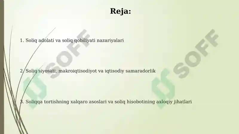 Soliq hisobotining nazariy asoslari 2