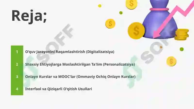 O'quv Jarayonini Raqamlashtirish (Digitalizatsiya) 2