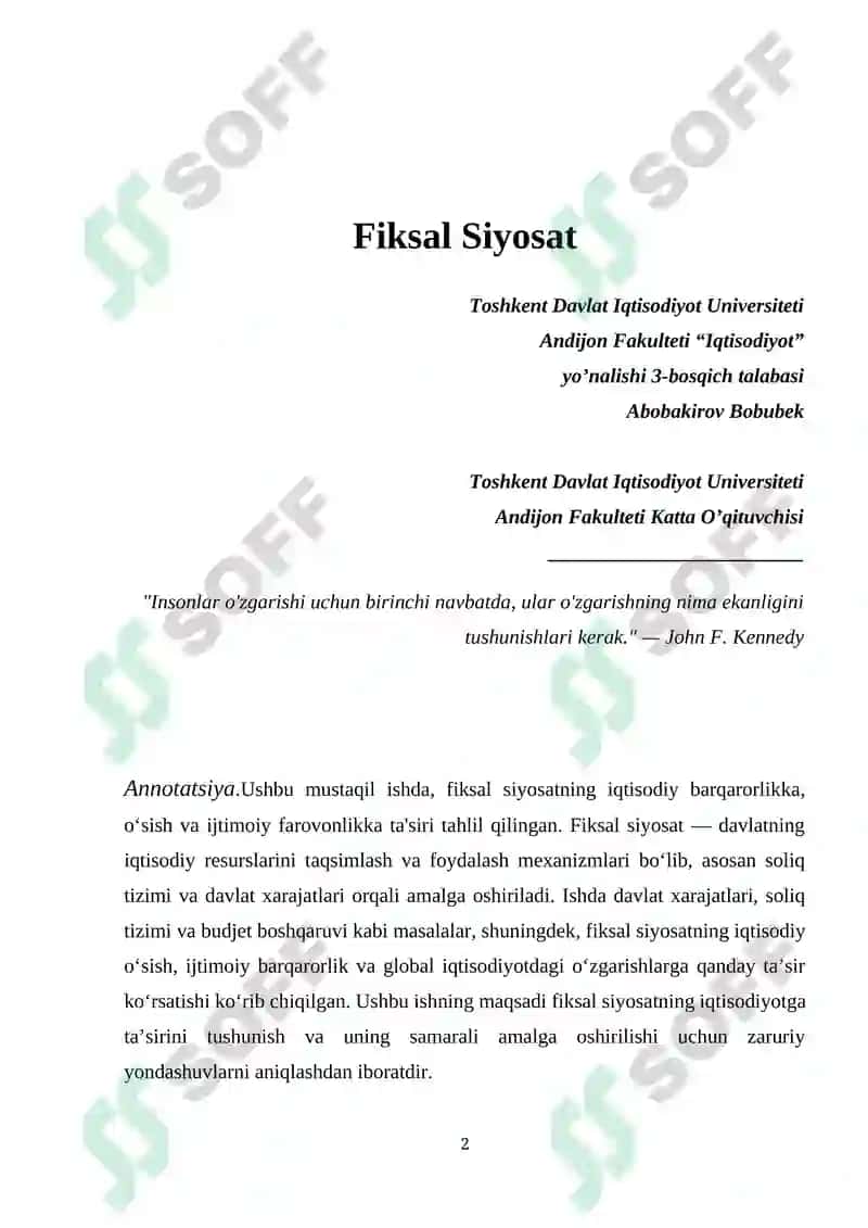 Fiksal Siyosat 2