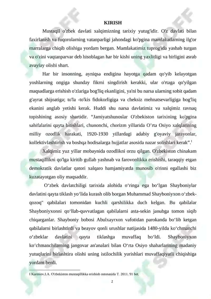 Shayboniylar davrida Buxoro xonligi 2