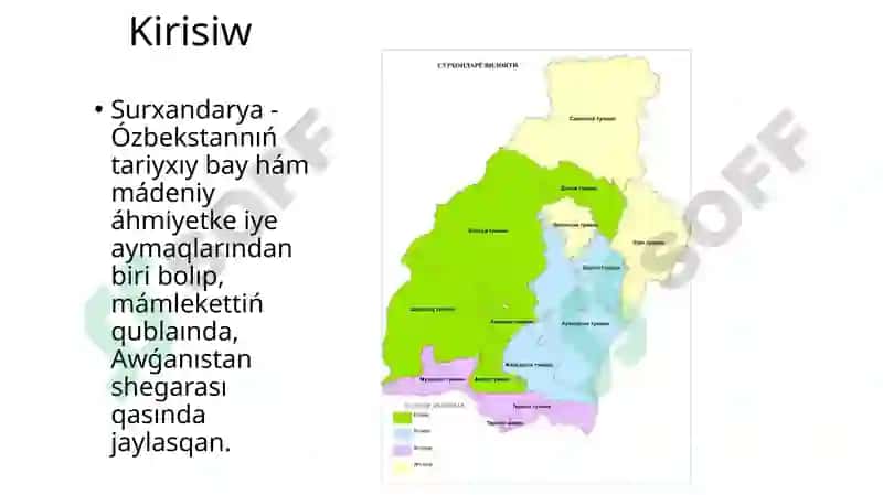 Surxandárya qalası urbanizaciyası 2