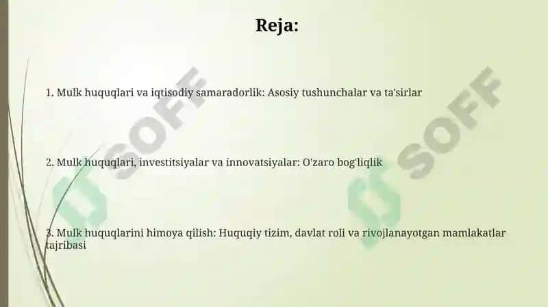Mulk huquqining iqtisodiy samaradorlikka ta’siri 2