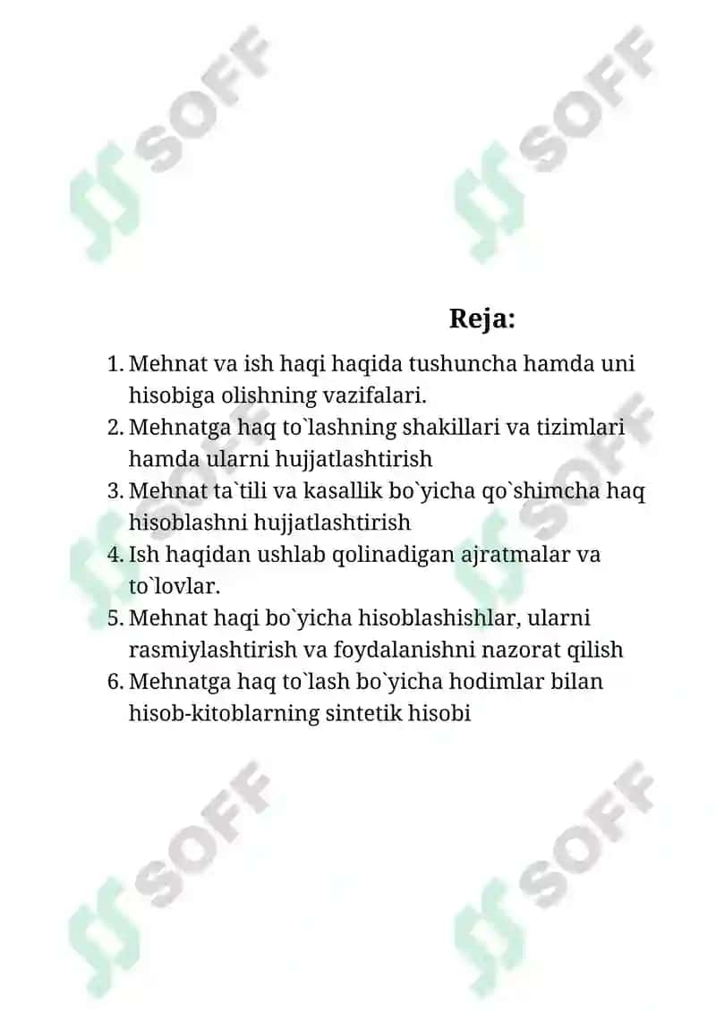 Moliyaviy hisob fanidan bajargan mustaqil ishi 2
