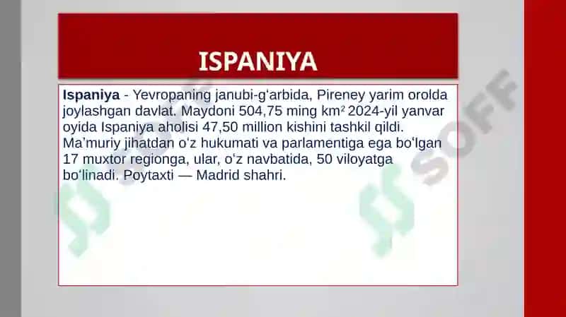 Ispaniya statistikasi 2
