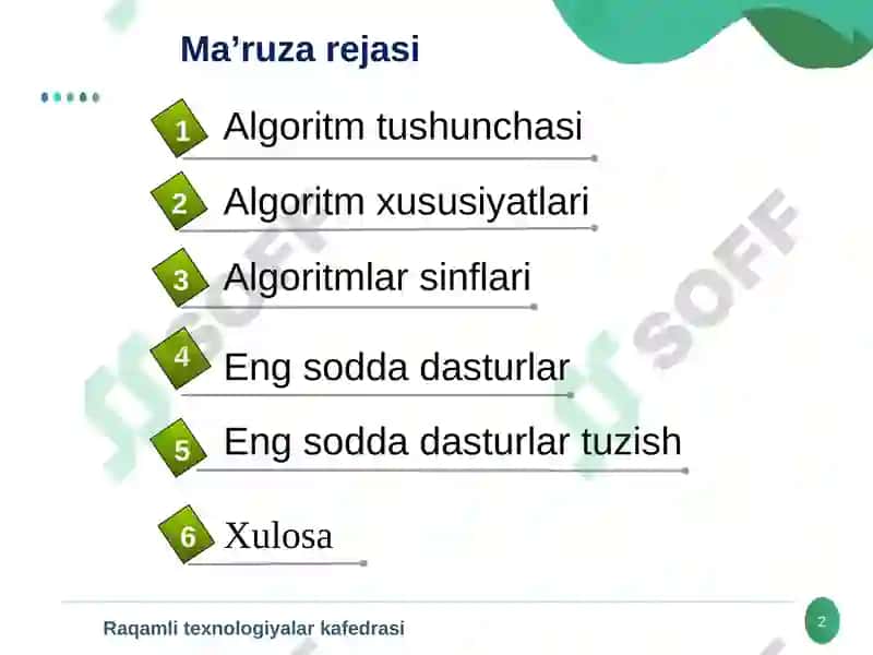 Dasturlash 1 2