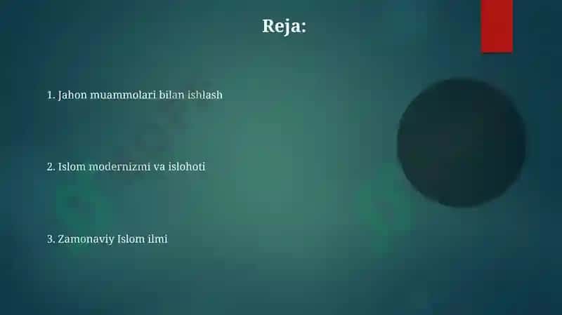 XXI asrda islom dini aqidalari 2