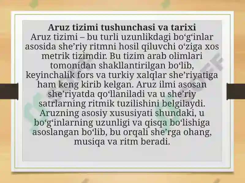 Aruz Tizimi 2