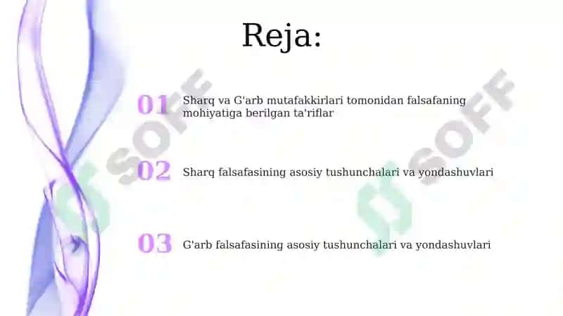 Falsafaning mohiyatiga oid sharq va g’arb mutafakkirlari ta’riflari 2