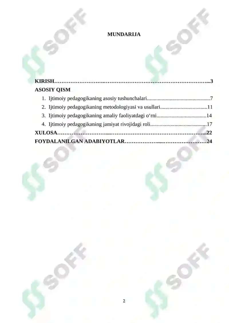 Ijtimoiy pedagogika fani 2