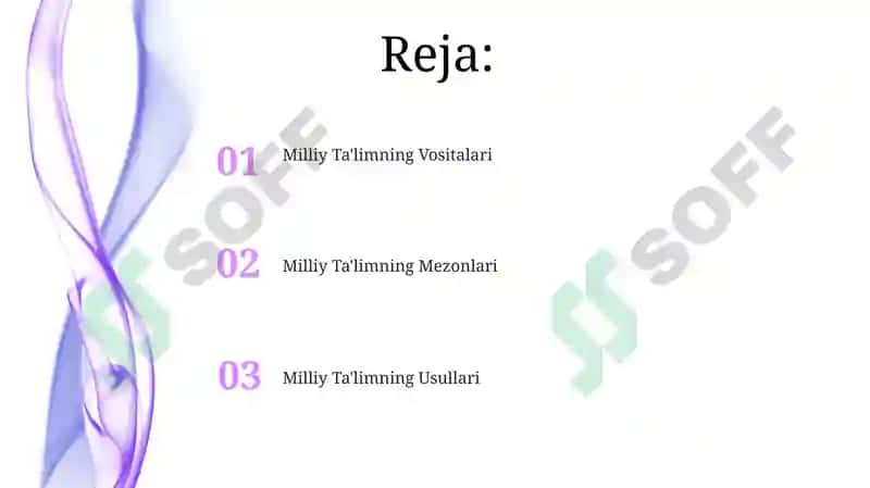 Milliy Ta'limning Vositalari 2