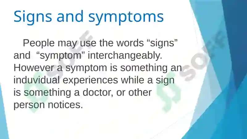 Signs and symptoms 2