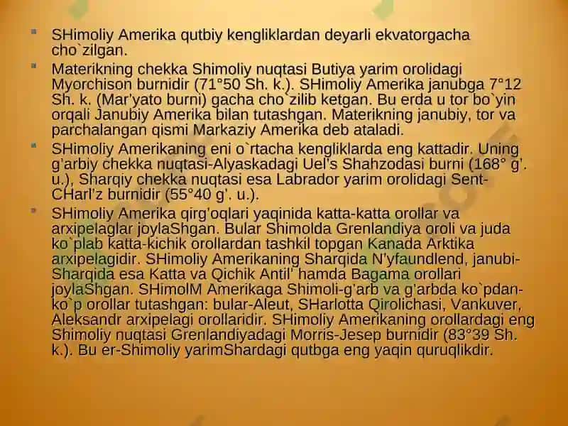 Shimoliy Amеrika matеrigi 2