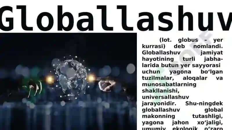 Global jarayonlar va barqaror taraqqiyot falsafasi 2