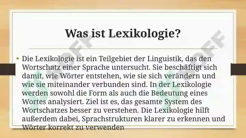 Lexikologie als Wissenschaft 2