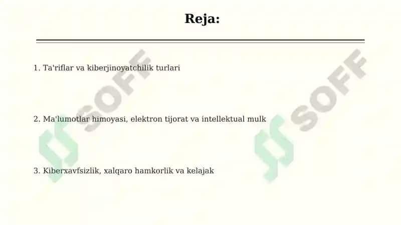 Kiberhuquq sohasiga oid xalqaro standartlar 2