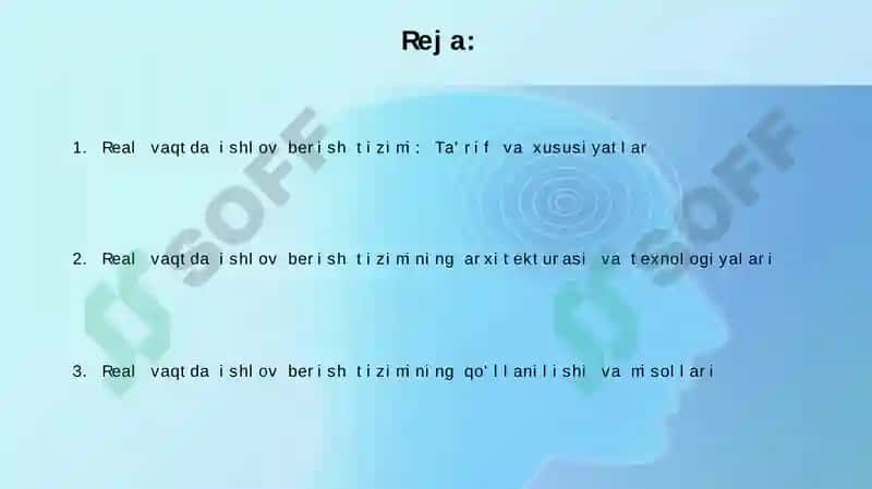 Real vaqt rejimida qayta ishlash tizimi 2