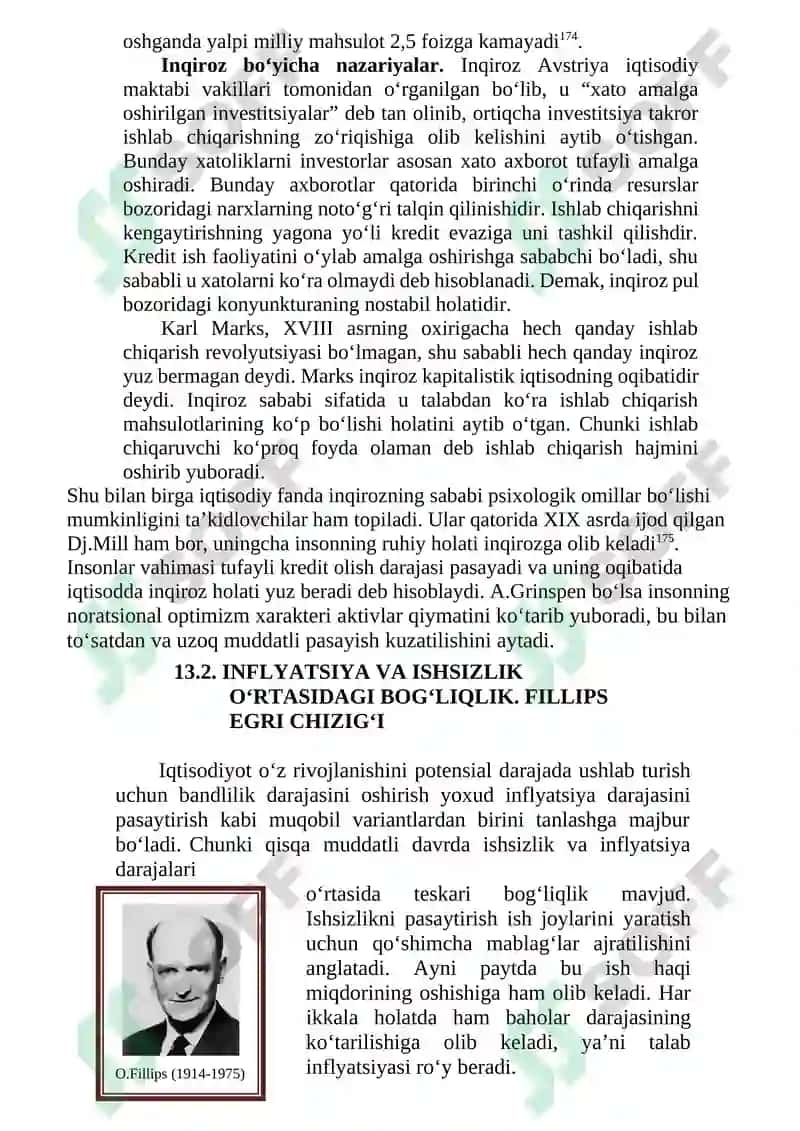Ishsizlik, inflatsiya va inqiroz muammolari 2