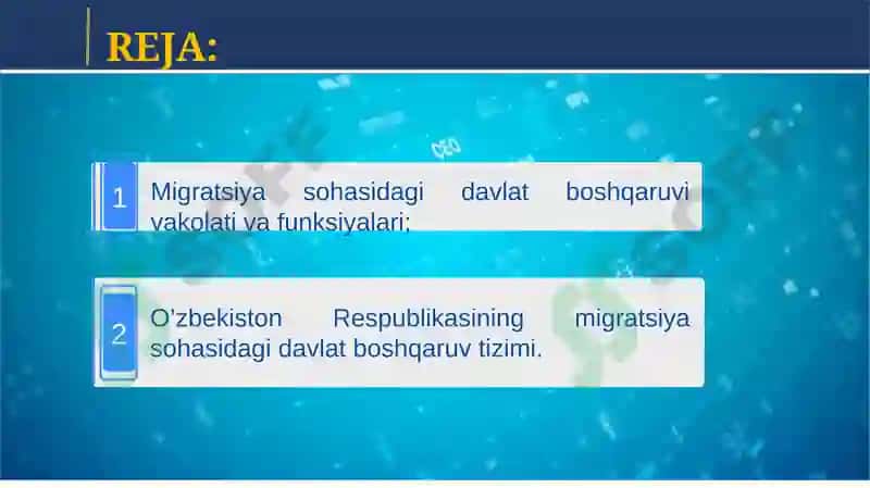 Xalqaro migratsiya huquqi fani 2