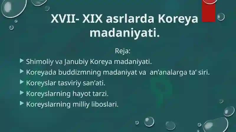 Koreya madaniyati 2