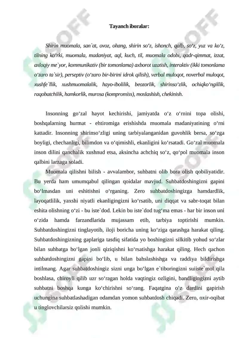 Boshqaruvda muomala madaniyatining asosiy jihatlari 2