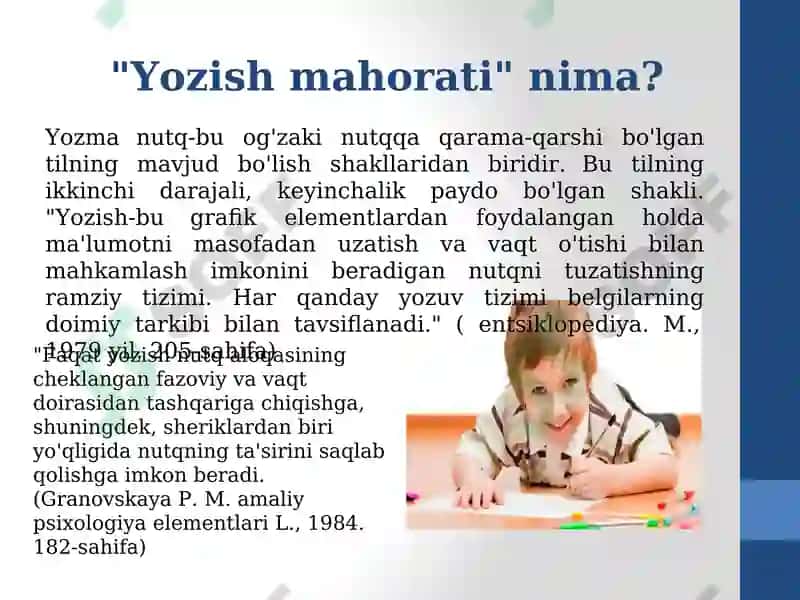 Yozush mahorati 2