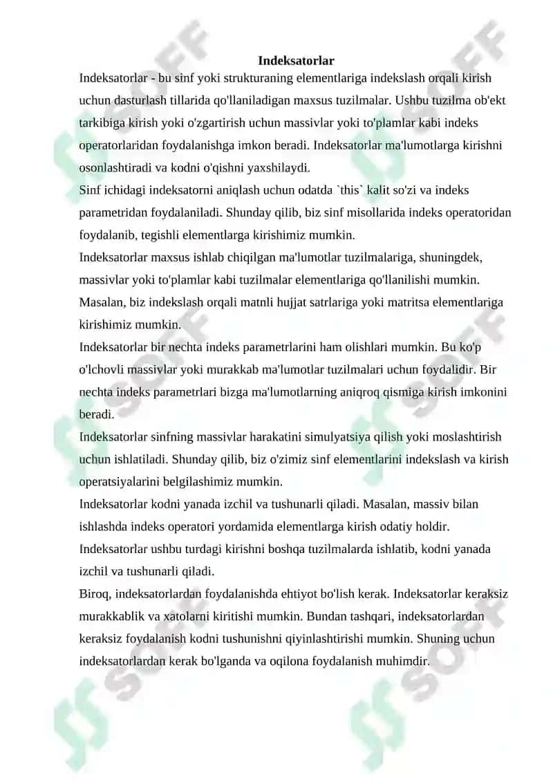 Indeksatorlar 2