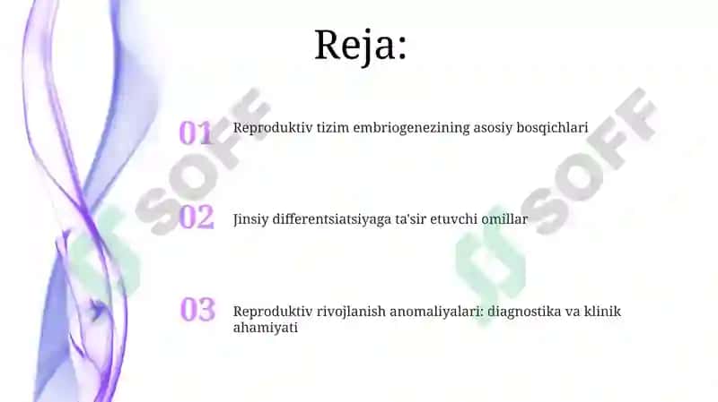 Jinsiy bezlar rivojlanishi 2