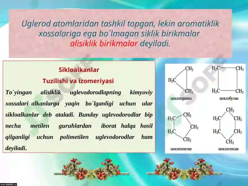 Sikloalkanlar 2