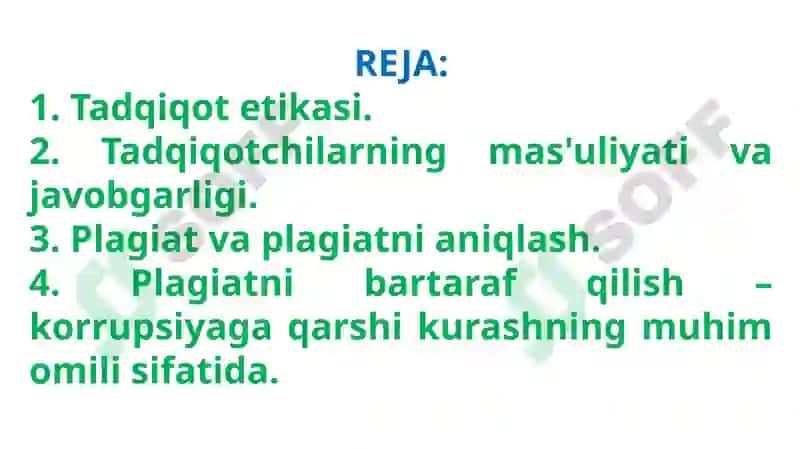 Tadqiqotetikasi 2