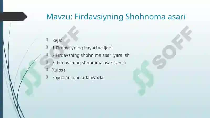 Firdavsiyning Shohnoma asari 2