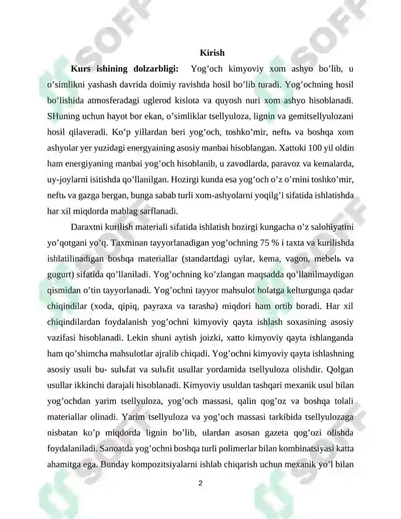 Yog'och xomashyoning mustahkamligi qattiqligi qayishqoqligi plastikligi mortligi va sifatiga qo’yiladigan talablarni o’rganish 2