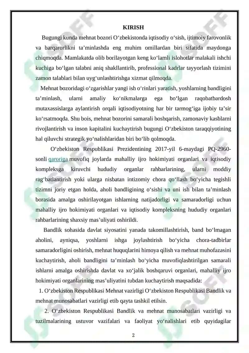 Mehnat bozorini rivojlantirishda marketing tatqiqotlaridan foydalanish 2