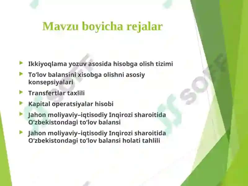 TO‘LOV BALANSINING IQTISODIY TAHLILI 2