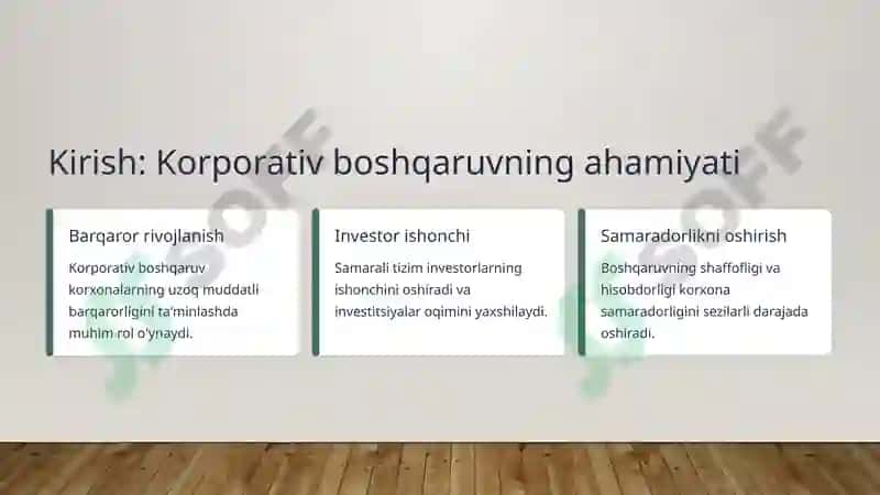 Sanoatda korporativ boshqaruv 2